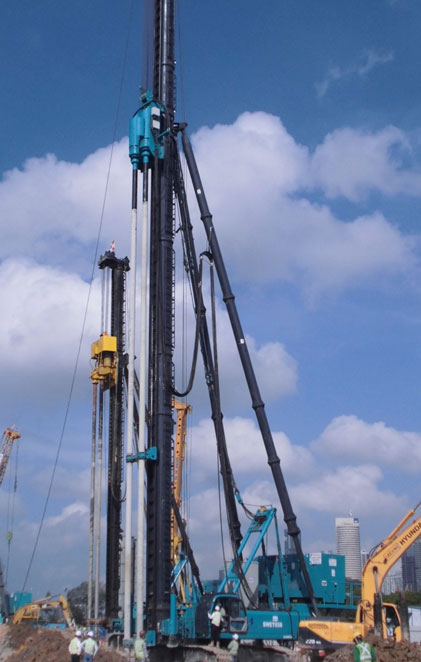 中国好机器！开云kaiyun网页版官网_开云kaiyun（中国）智能双轴钻机新加坡施工获赞