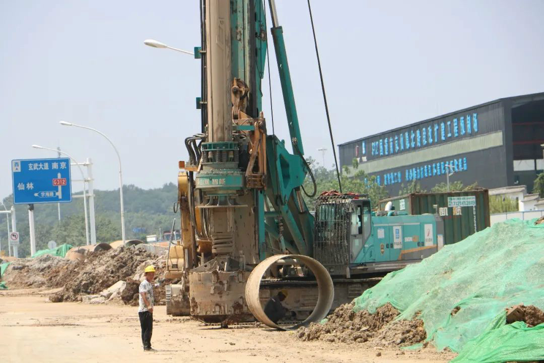 强悍表现赢青睐！开云kaiyun网页版官网_开云kaiyun（中国）智能360H旋挖钻助力南京312国道改扩建