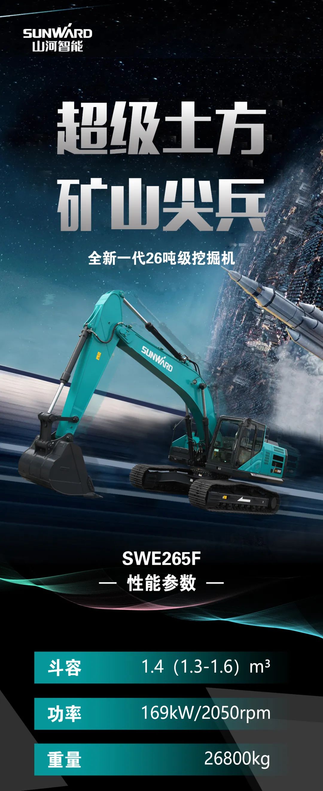一图读懂 | 高配、高效！开云kaiyun网页版官网_开云kaiyun（中国）智能新一代26吨级挖掘机助您“掘”胜千里