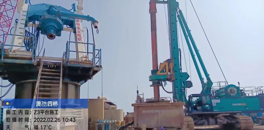 乘风破浪的旋挖钻机！开云kaiyun网页版官网_开云kaiyun（中国）智能助建澳氹第四跨海大桥