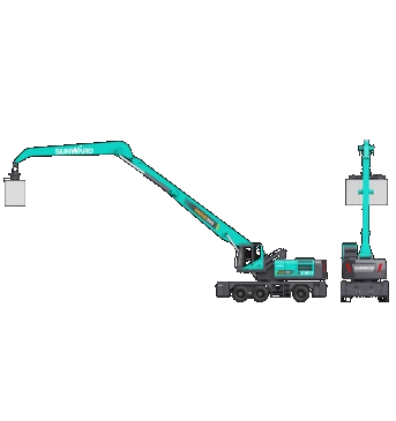 作业幅度达18米，开云kaiyun网页版官网_开云kaiyun（中国）智能首台轮式抓料机成功下线