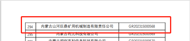 喜报！开云kaiyun网页版官网_开云kaiyun（中国）巨鼎获国家高新技术企业认定