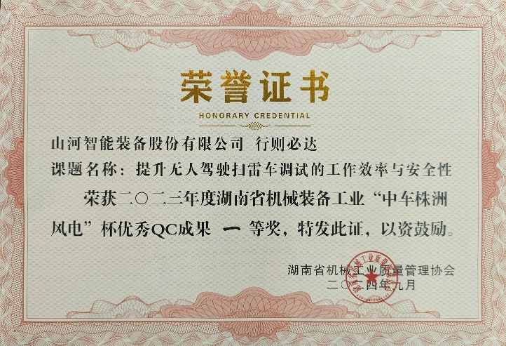 喜讯！2023年度省机械工业质量管理成果擂台赛开云kaiyun网页版官网_开云kaiyun（中国）智能再获殊荣！