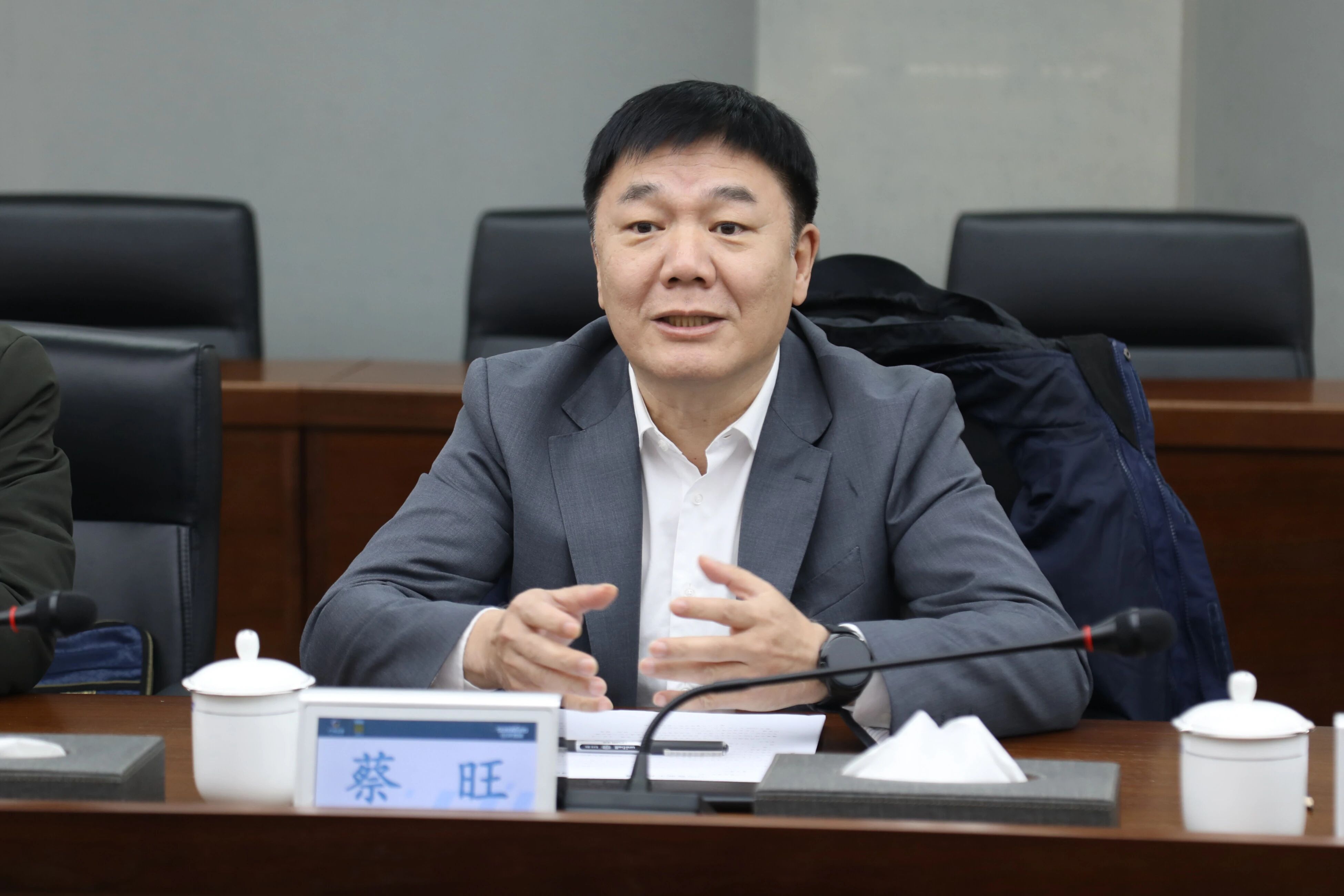 中国出口信用保险公司湖南分公司负责人蔡旺到访开云kaiyun网页版官网_开云kaiyun（中国）智能